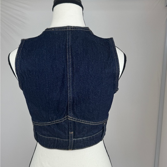 Zara Dark Blue Vest - Picture 9 of 11